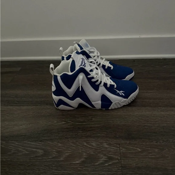 Reebok Classic Blue and White Sneakers